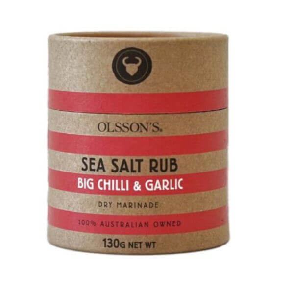 Olsson's Sea Salt Rub Chilli & Garlic 130g