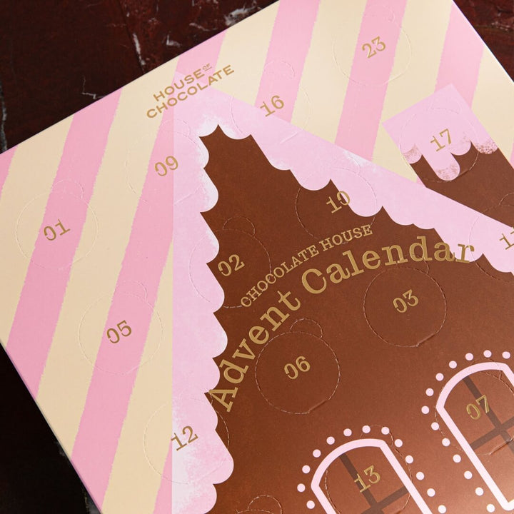House of Chocolate Stripe Christmas Advent Calender 24pce