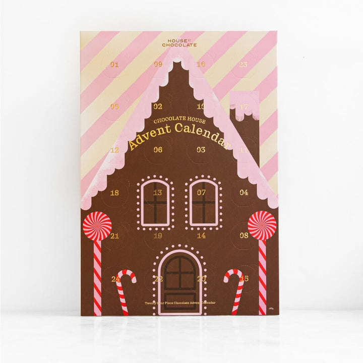 House of Chocolate Stripe Christmas Advent Calender 24pce
