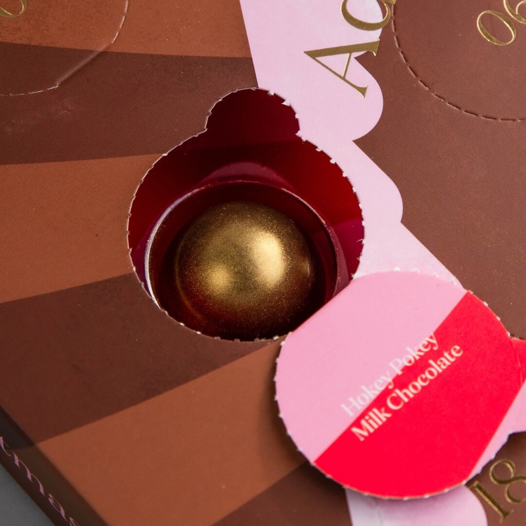 House of Chocolate Stripe Christmas Advent Calender 24pce