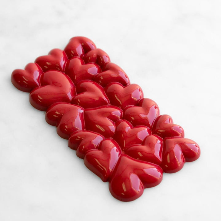 House of Chocolate Bar: Red Heart Gianduja Hazelnut Chocolate Bar