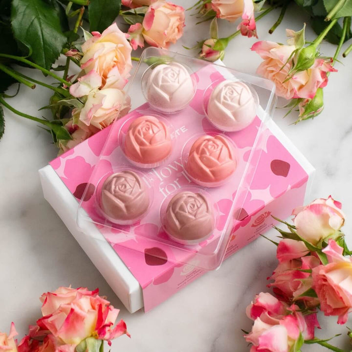 House of Chocolate 'Flowers for Her' Bonbon Box 6pce