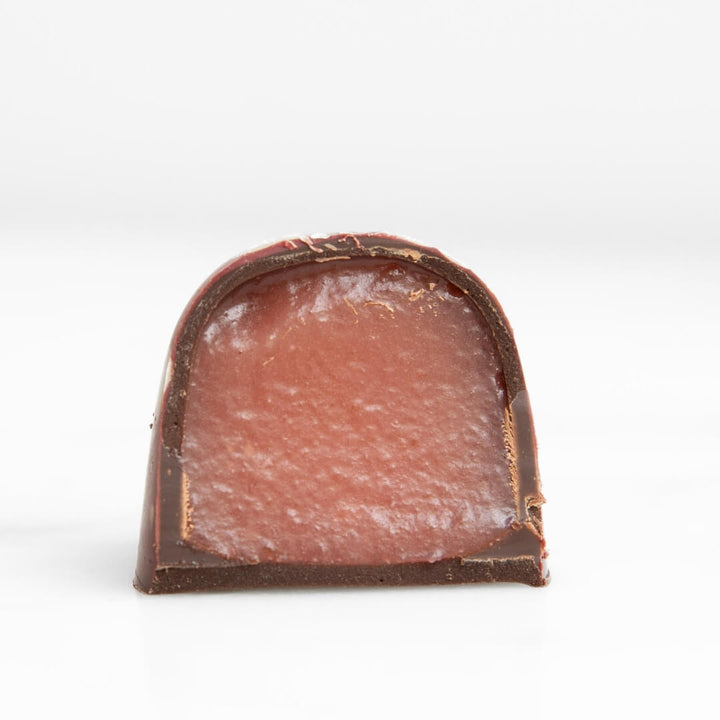 House of Chocolate Raspberry Creme Dark Bonbons 3pce Box