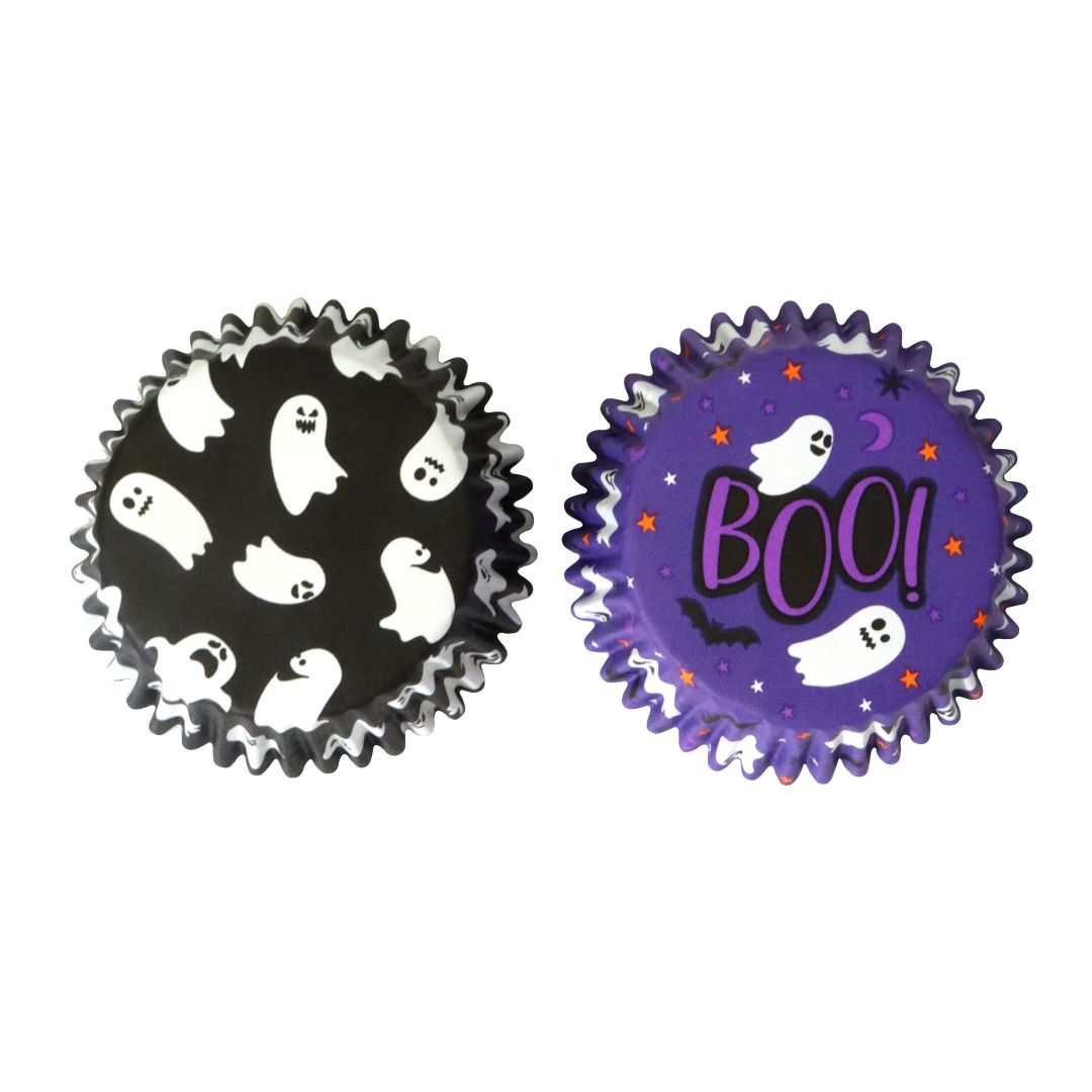 PME Foil Cupcake Cases - Spooky Ghosts 60pk