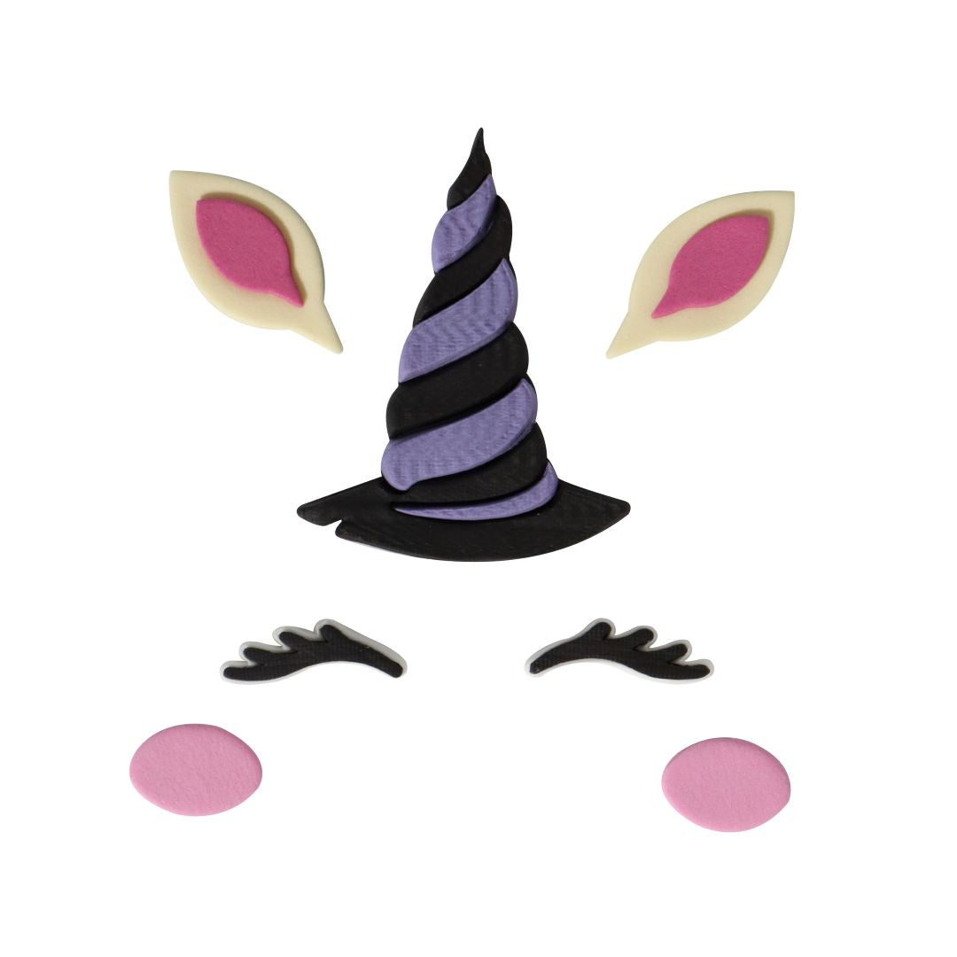 PME Edible Cake Decoration - Witch Unicorn 7pc