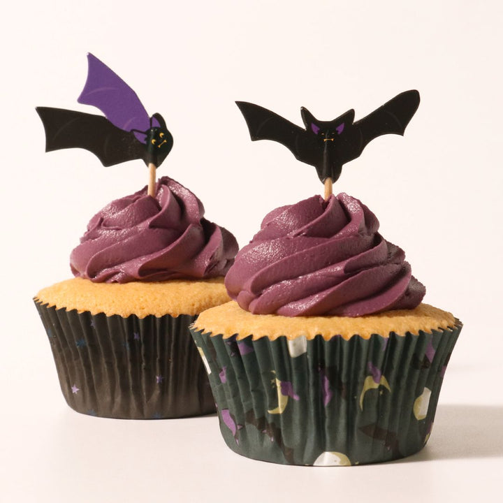 PME Bats Cupcake Cases & Topper Set 48pc