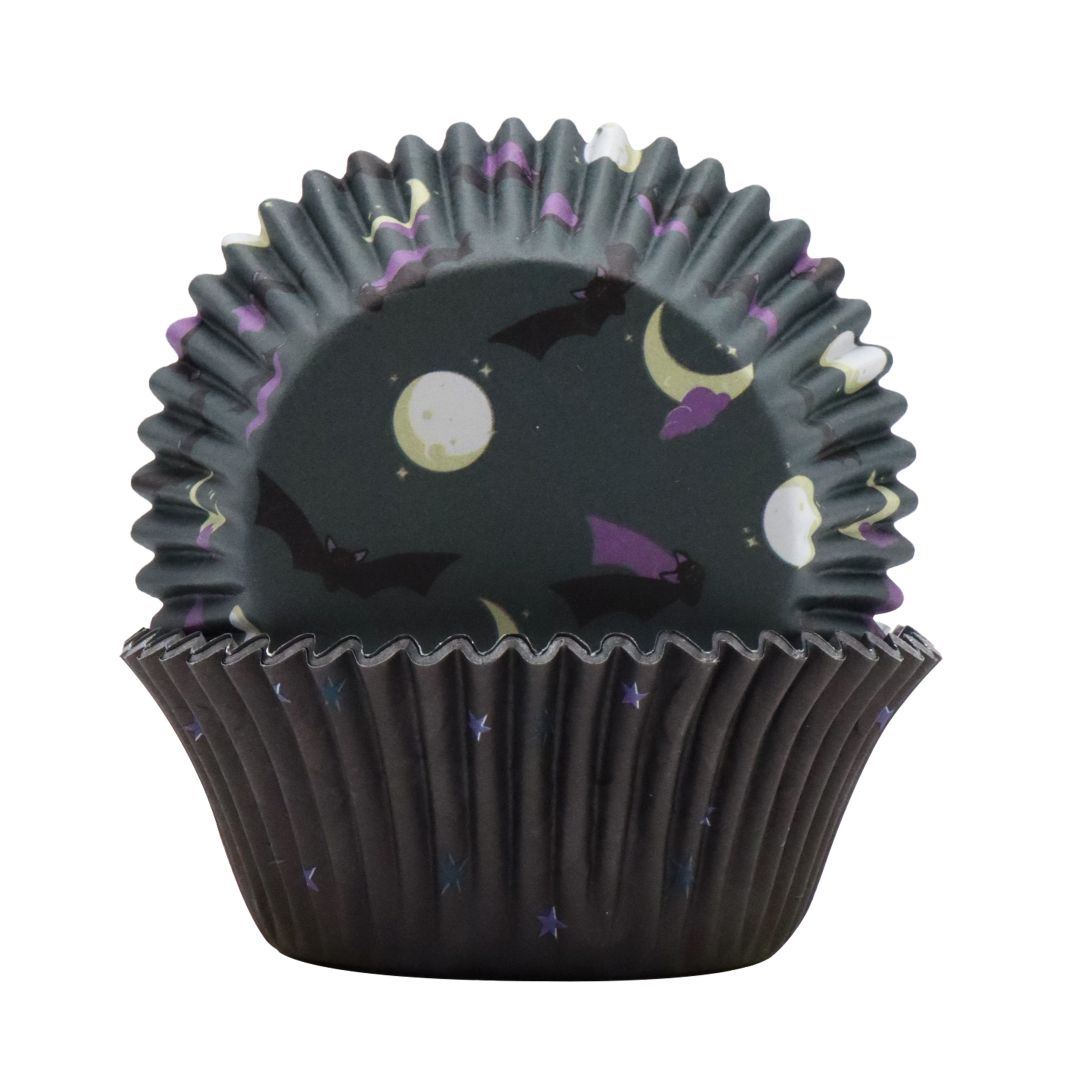 PME Bats Cupcake Cases & Topper Set 48pc