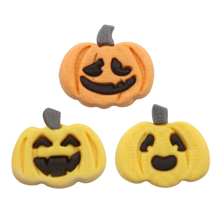 PME Edible Sugar Decorations - Pumpkins 12pc