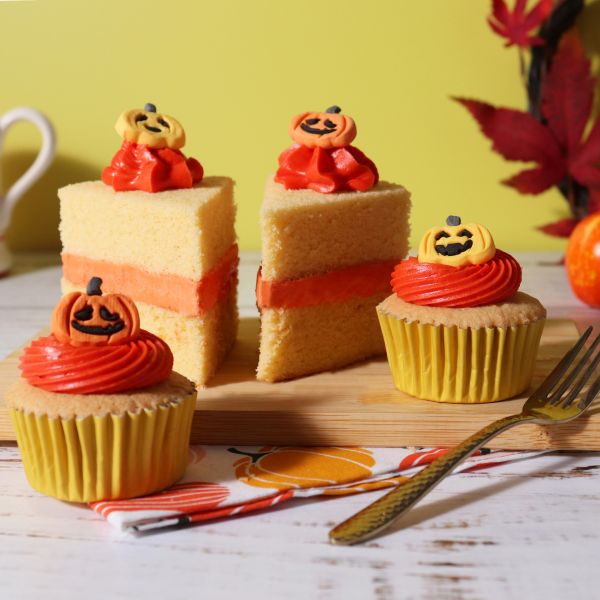 PME Edible Sugar Decorations - Pumpkins 12pc