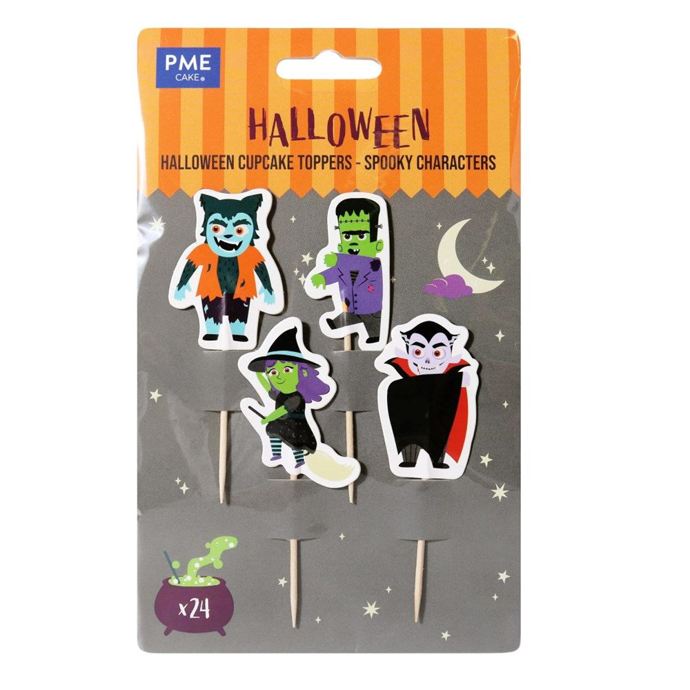 PME Spooky Characters Cupcake Toppers 24pk