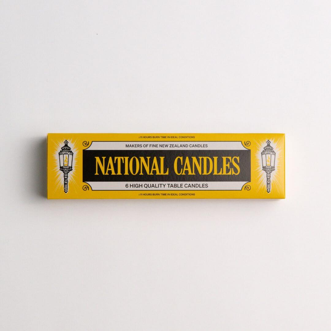 Household 24cm Tapered Candles 6pk