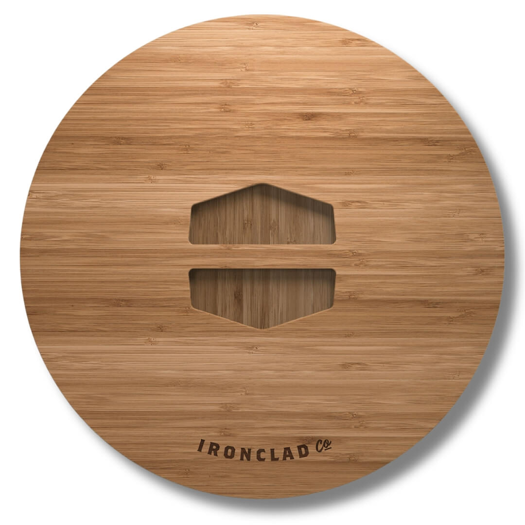 Ironclad Carbonised Bamboo Serving Lid