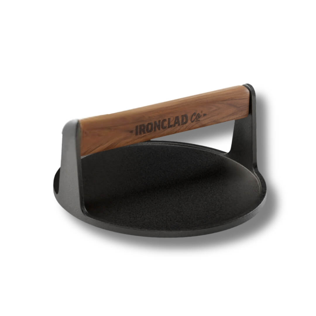 Ironclad Handcrafted Cast Iron Burger Press 18cm