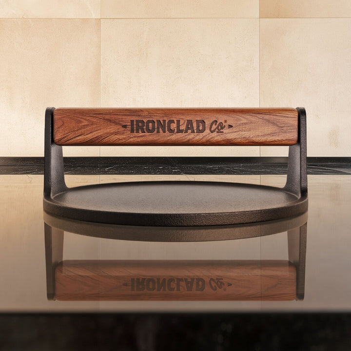 Ironclad Handcrafted Cast Iron Burger Press 18cm