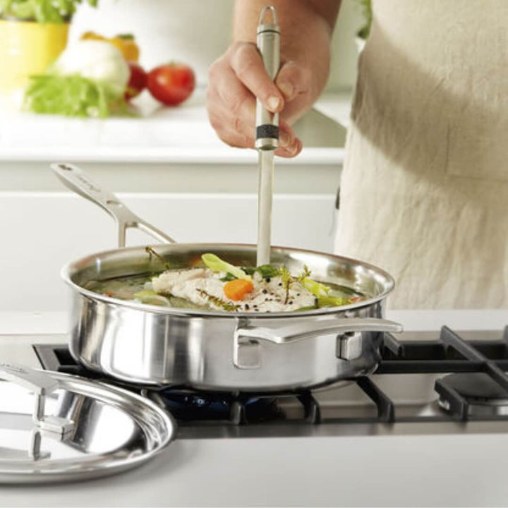 Demeyere Industry 5 Low Sauté Pan with Lid