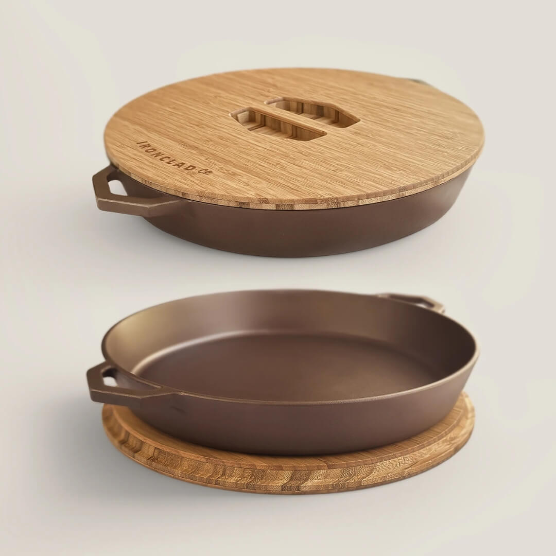 Ironclad Carbonised Bamboo Serving Lid