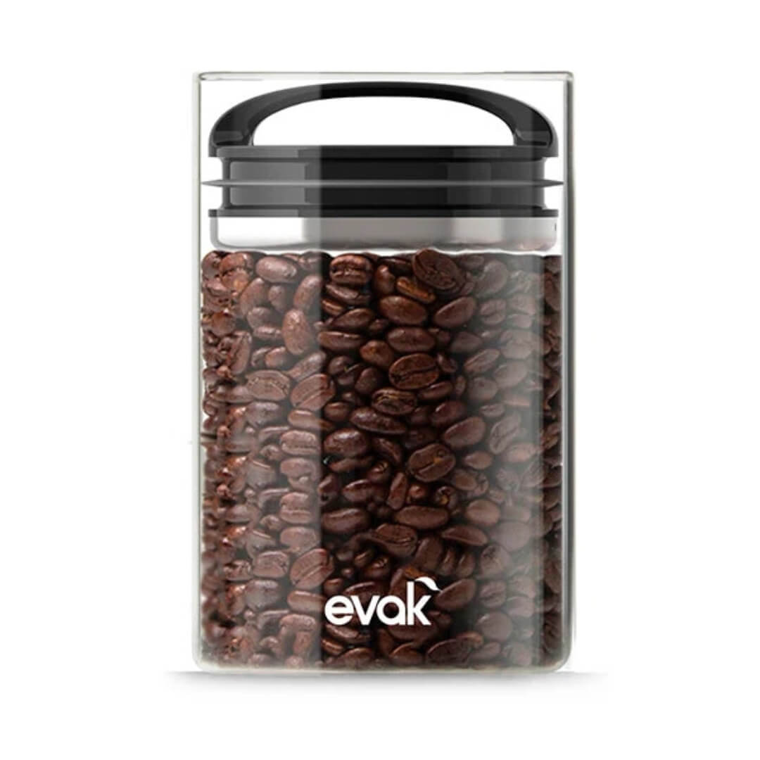 Prepara Evak Compact Twin-valve 709ml Glass Canister