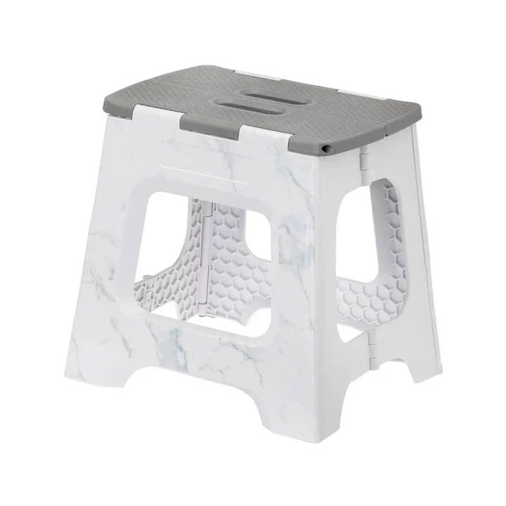 Vigar 32cm Marble with Grey Foldable Stool