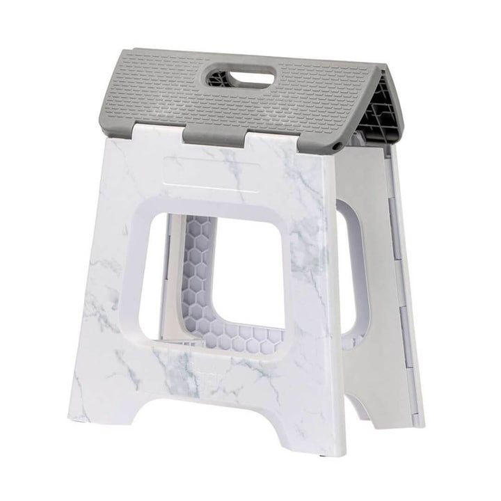 Vigar 32cm Marble with Grey Foldable Stool