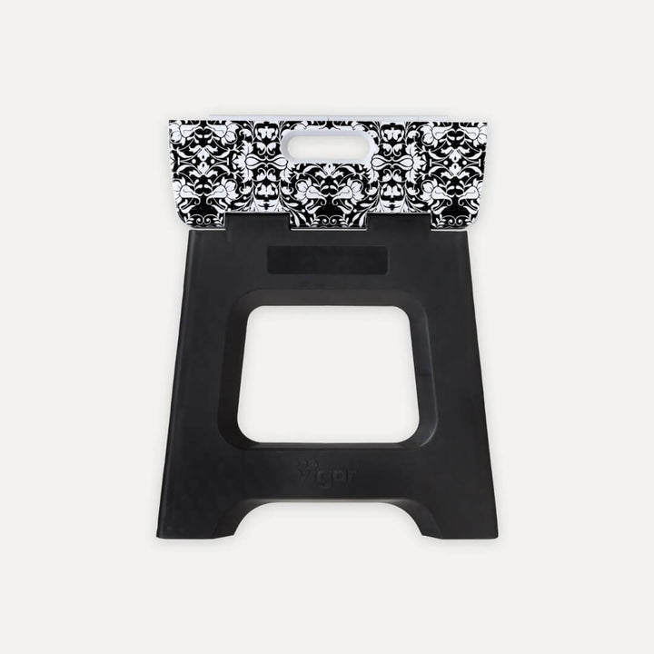 Vigar 32cm Black with Rococco Foldable Stool