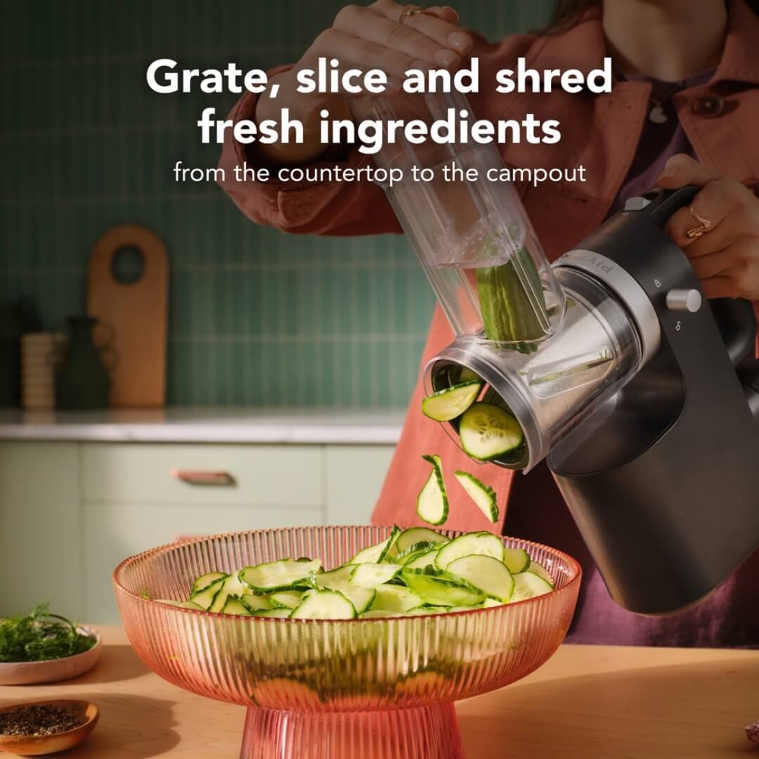 KitchenAid Go Cordless Grater, Slicer, Shredder