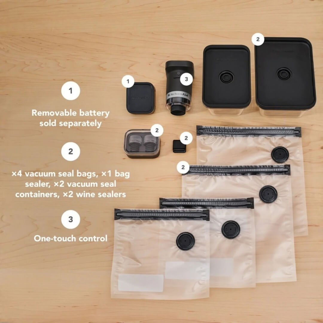 KitchenAid Go Cordless Handheld Vacuum Sealer