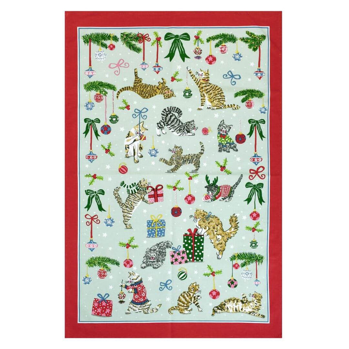 Ulster Weavers Christmas Cats Cotton Tea Towel