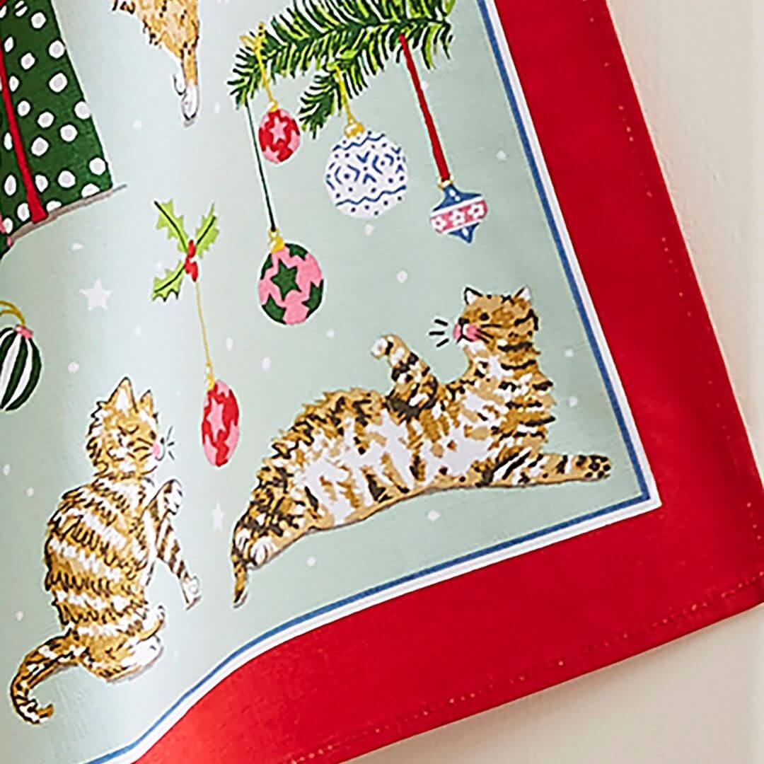 Ulster Weavers Christmas Cats Cotton Tea Towel
