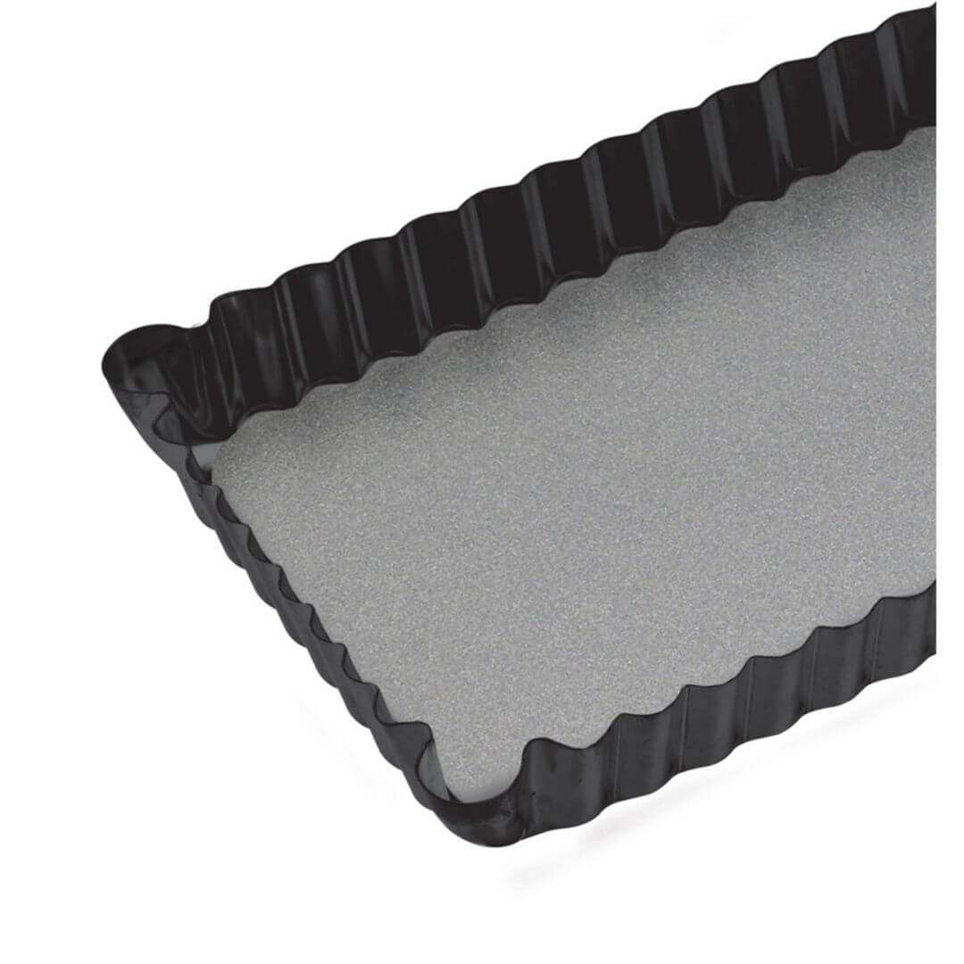 MasterCraft Non-Stick Fluted Rectangular Flan 36x13x2.5cm