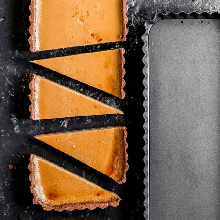 MasterCraft Non-Stick Fluted Rectangular Flan 36x13x2.5cm