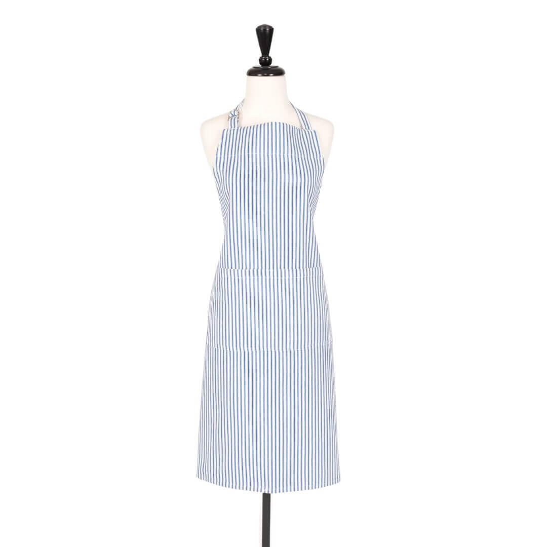 KAF Classic Metro Stripe Apron Blue