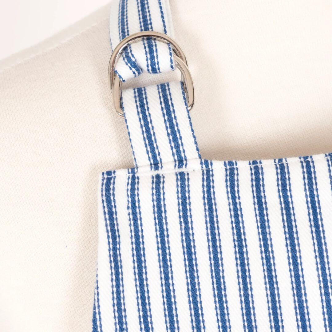 KAF Classic Metro Stripe Apron Blue