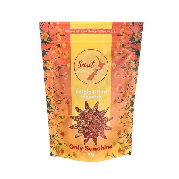 Edible Flowers Pouch 10g Only Sunshine -Secret Kiwi Kitchen