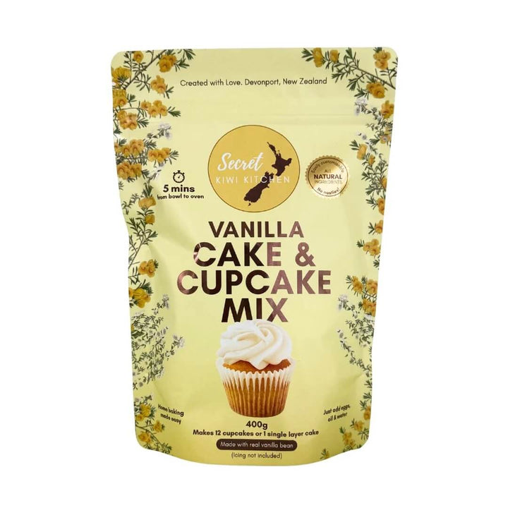 Secret Kiwi Kitchen Vanilla Cake & Cupcake Mix 400g