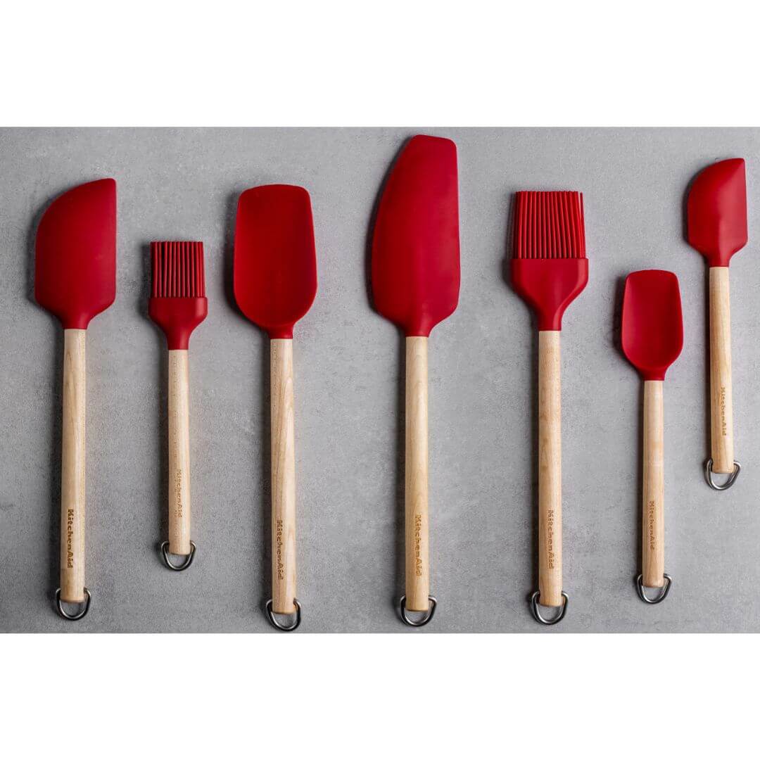 KitchenAid Birchwood Mixer Spatula Empire Red