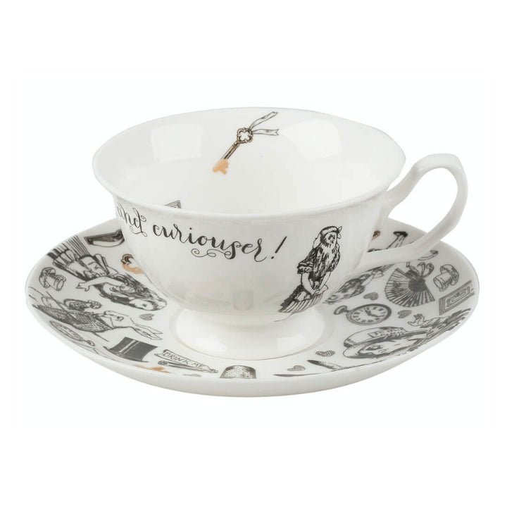Mikasa x V&A Alice in Wonderland Cup and Saucer 210ml
