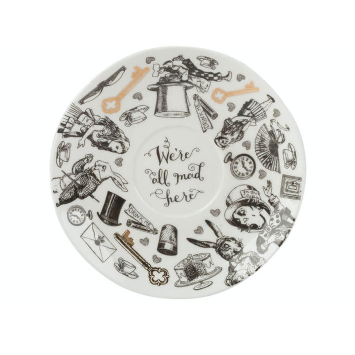 Mikasa x V&A Alice in Wonderland Cup and Saucer 210ml