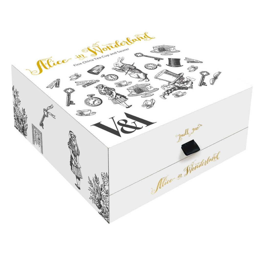 Mikasa x V&A Alice in Wonderland Cup and Saucer 210ml