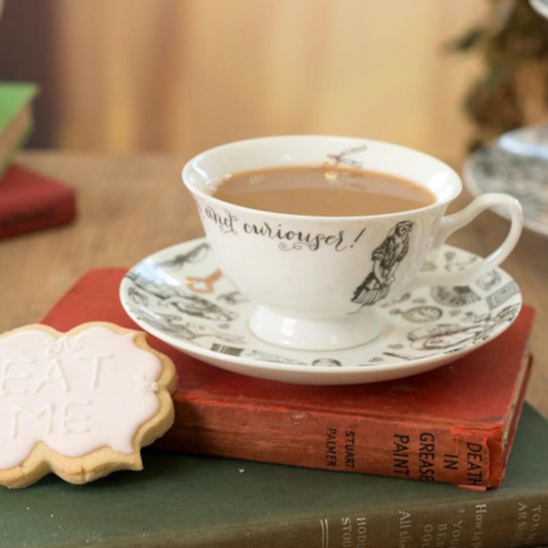 Mikasa x V&A Alice in Wonderland Cup and Saucer 210ml
