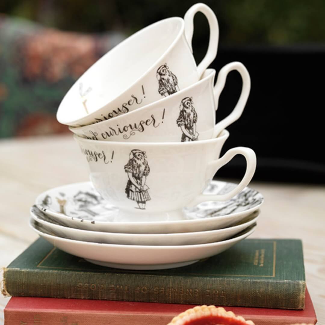 Mikasa x V&A Alice in Wonderland Cup and Saucer 210ml
