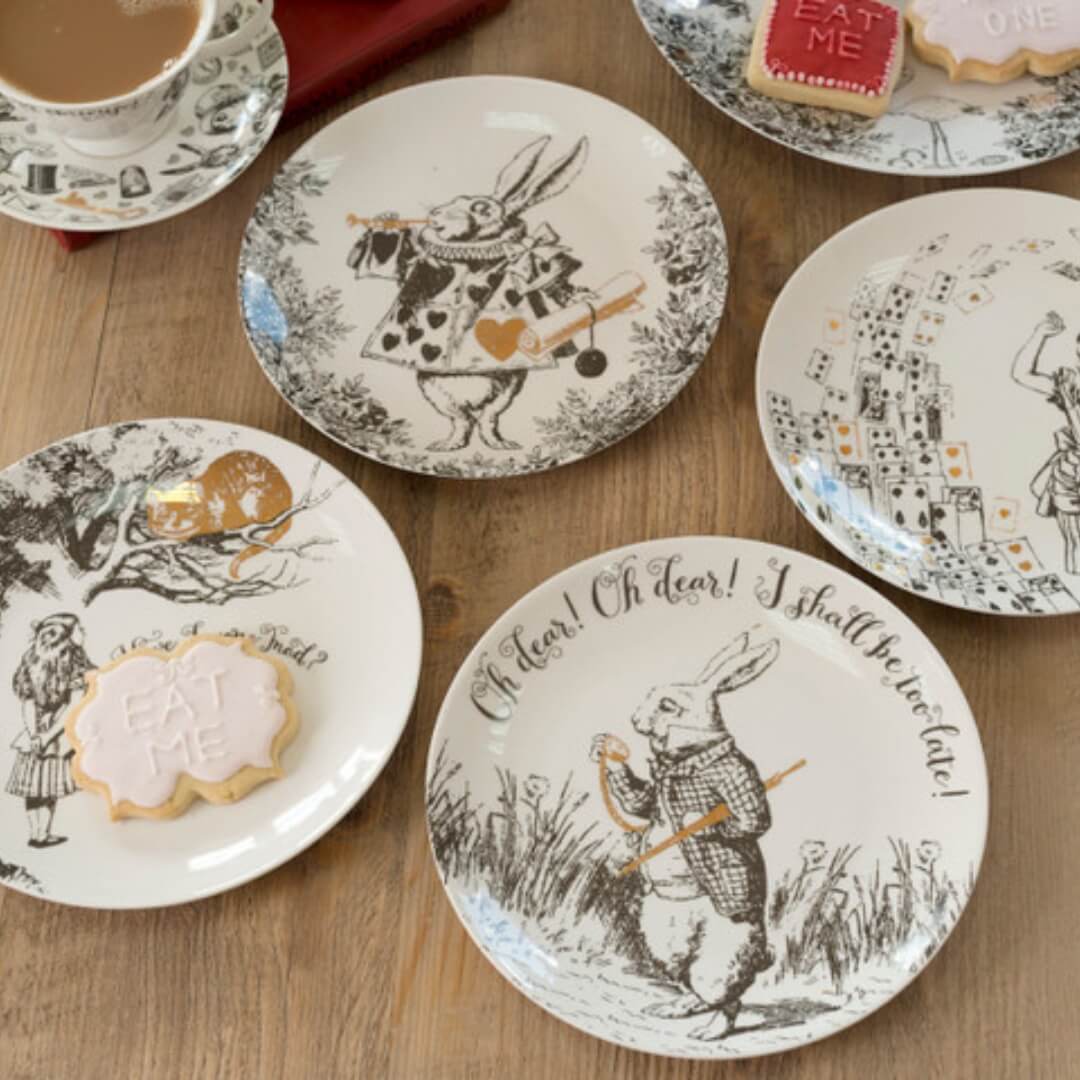 Mikasa x V&A Alice in Wonderland Side Plates Set of Four