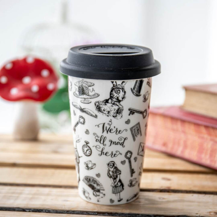 Mikasa x V&A Alice in Wonderland 380ml Travel Mug