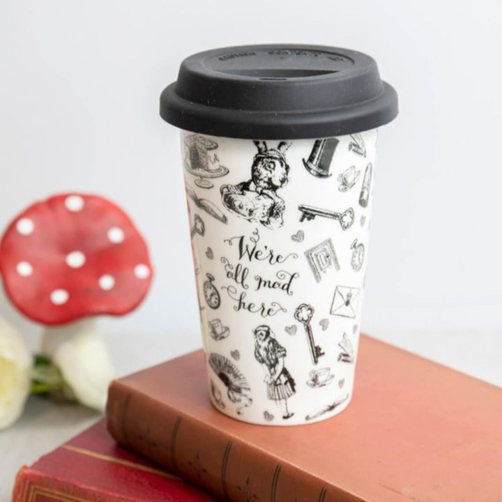 Mikasa x V&A Alice in Wonderland 380ml Travel Mug
