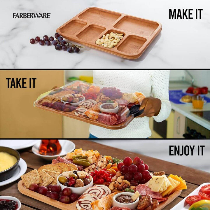 Farberware Build-a-Board Divided Rectangular 38cm