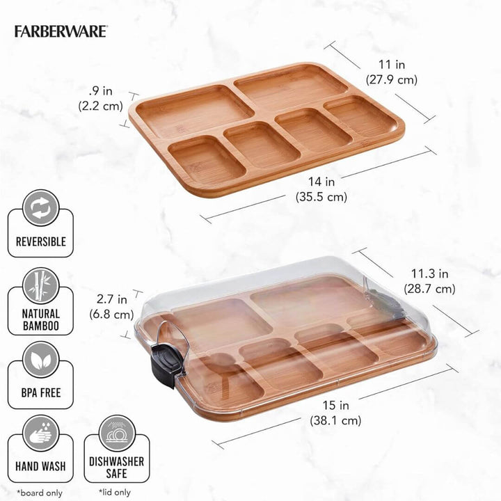 Farberware Build-a-Board Divided Rectangular 38cm