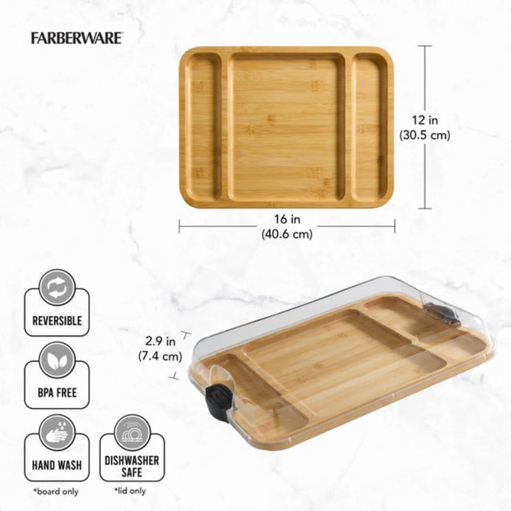 Farberware Build-a-Board Divided Rectangular 40.5cm