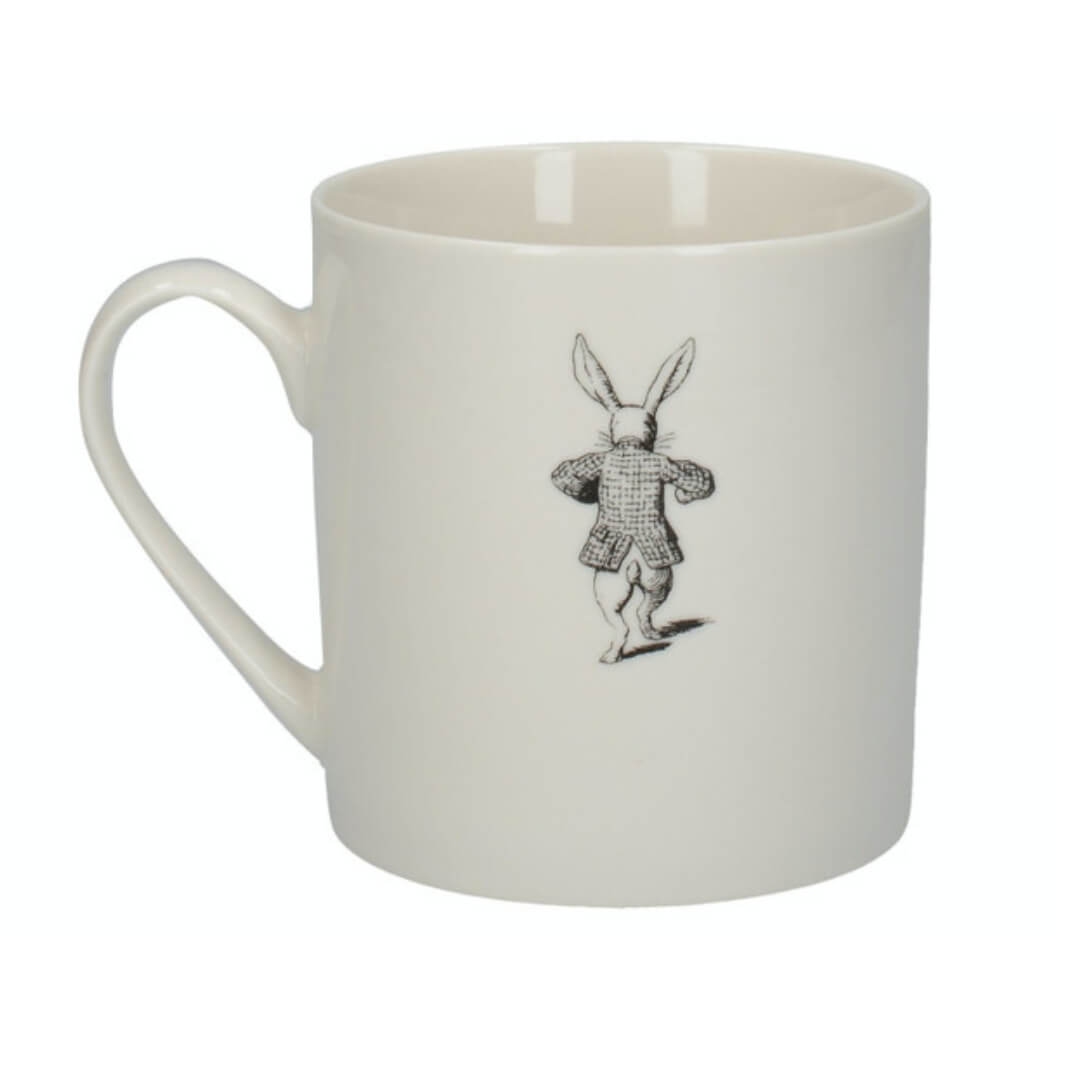 Mikasa x V&A Alice in Wonderland 350ml Mug White Rabbit