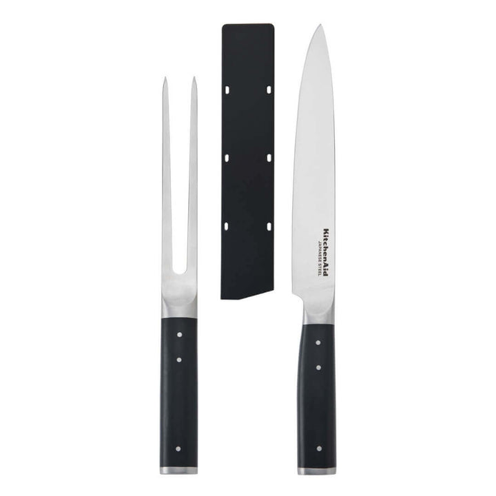 KitchenAid Gourmet Two Piece Carving Set Matte Black