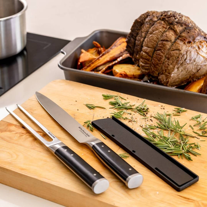 KitchenAid Gourmet Two Piece Carving Set Matte Black