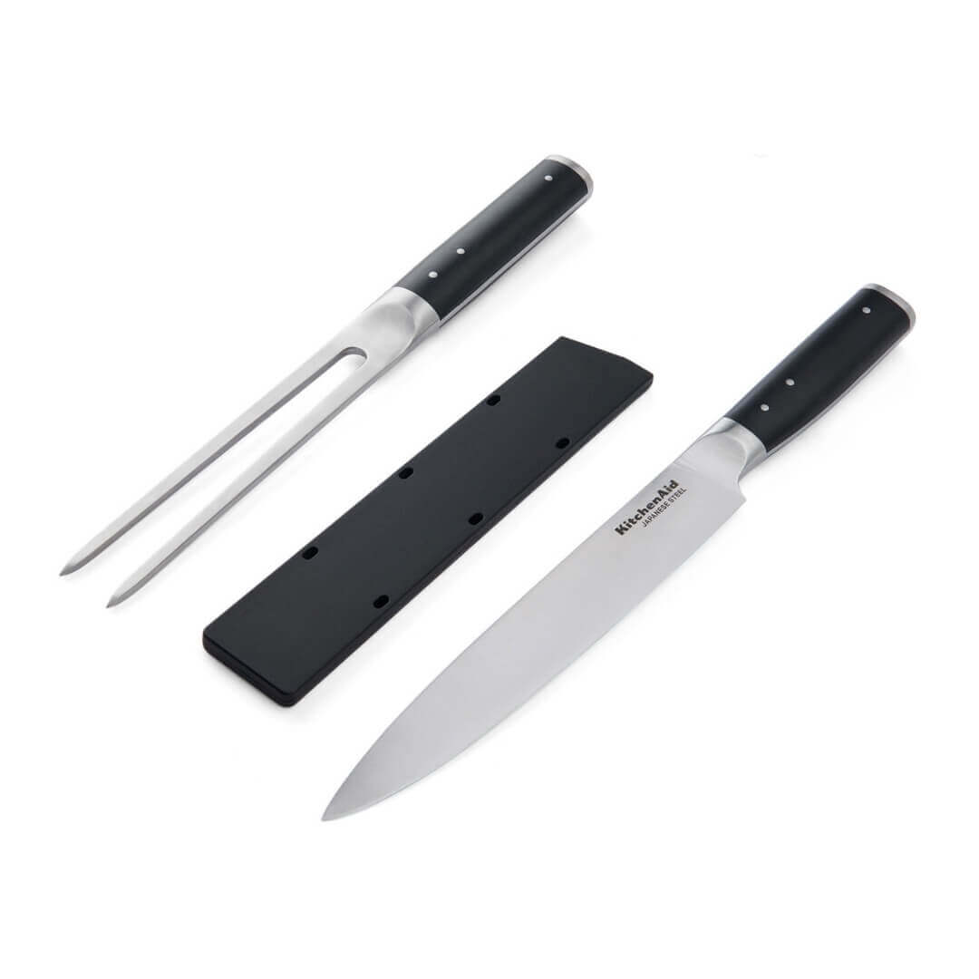 KitchenAid Gourmet Two Piece Carving Set Matte Black